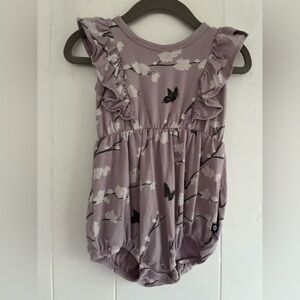 Kyte BABY Cherry Blossom Print Bubble Romper Bamboo Size 12-18 Months